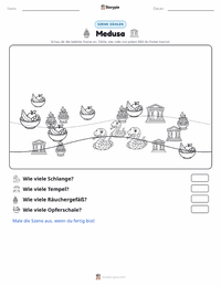 Medusa druckbare Arbeitsblatt Vorschau