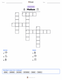 Medusa printable worksheet preview