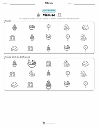 Medusa printable worksheet preview