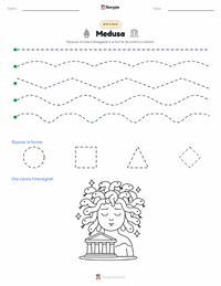 Anteprima della scheda stampabile di Medusa