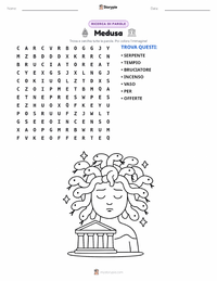 Anteprima della scheda stampabile di Medusa