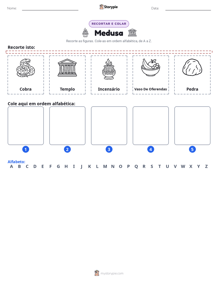 Recortar & Colar Alfabeto