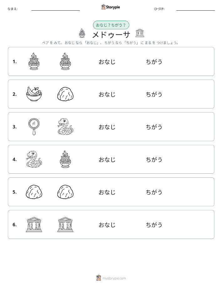 同じか違うか