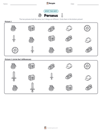 Perseus printable worksheet preview