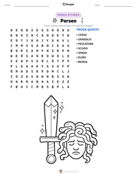 Anteprima della scheda stampabile di Perseo