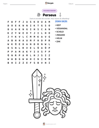 Perseus afdrukbare werkblad voorbeeld