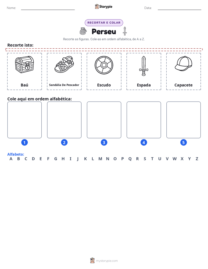 Recortar & Colar Alfabeto