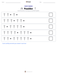 Poseidon printable worksheet preview
