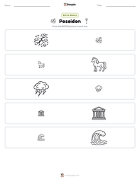 Poseidon printable worksheet preview