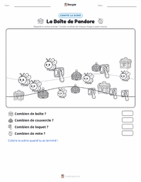 Aperçu de la feuille de travail imprimable La Boîte de Pandore