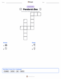 Pandora's Box printable worksheet preview