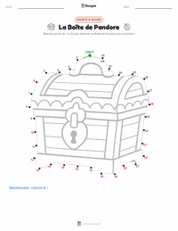 Aperçu de la feuille de travail imprimable La Boîte de Pandore