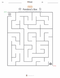పాండోరా పెట్టె ముద్రించదగిన పని పత్రం ప్రివ్యూ