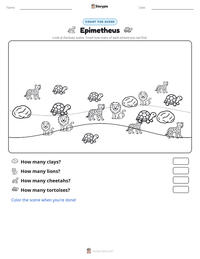 Epimetheus printable worksheet preview