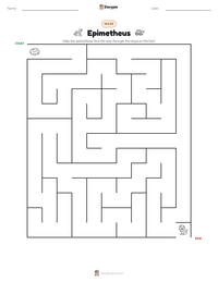 Epimetheus printable worksheet preview