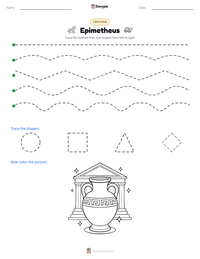 Epimetheus printable worksheet preview