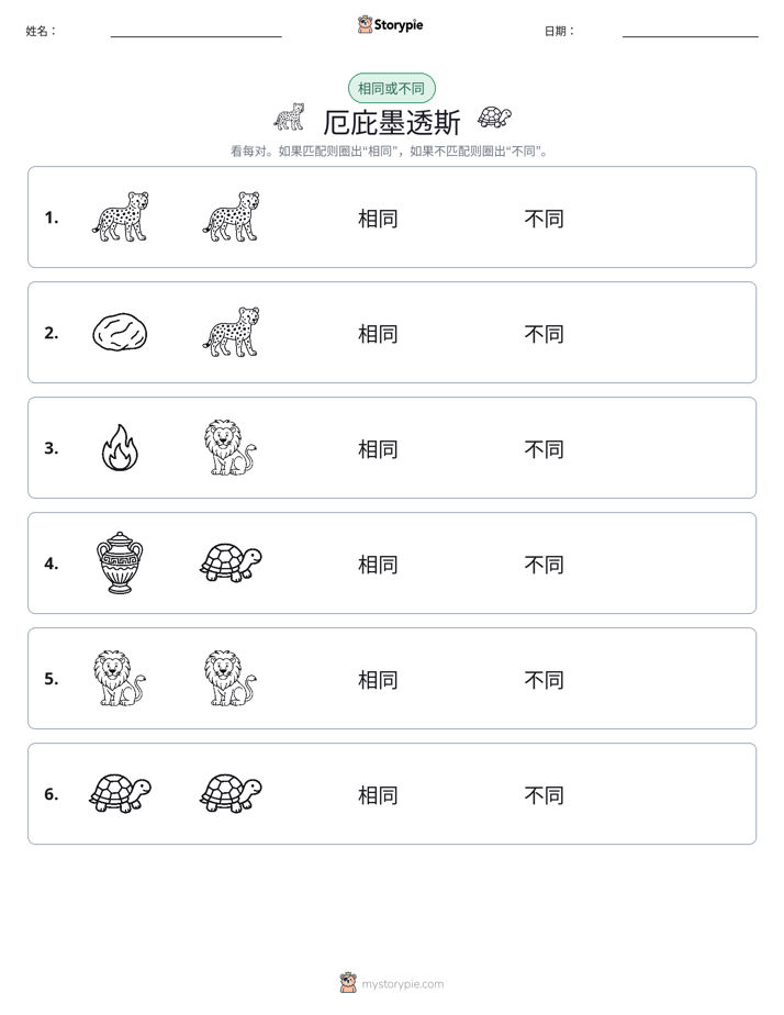 相同或不同
