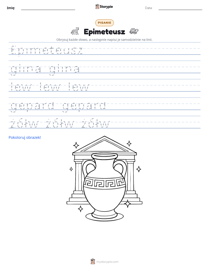 Ćwiczenie Pisania
