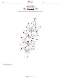 Hesiod printable worksheet preview