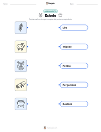 Anteprima della scheda stampabile di Esiodo