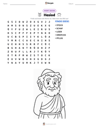 Hesiod druckbare Arbeitsblatt Vorschau