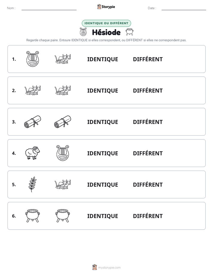 Identique ou Différent