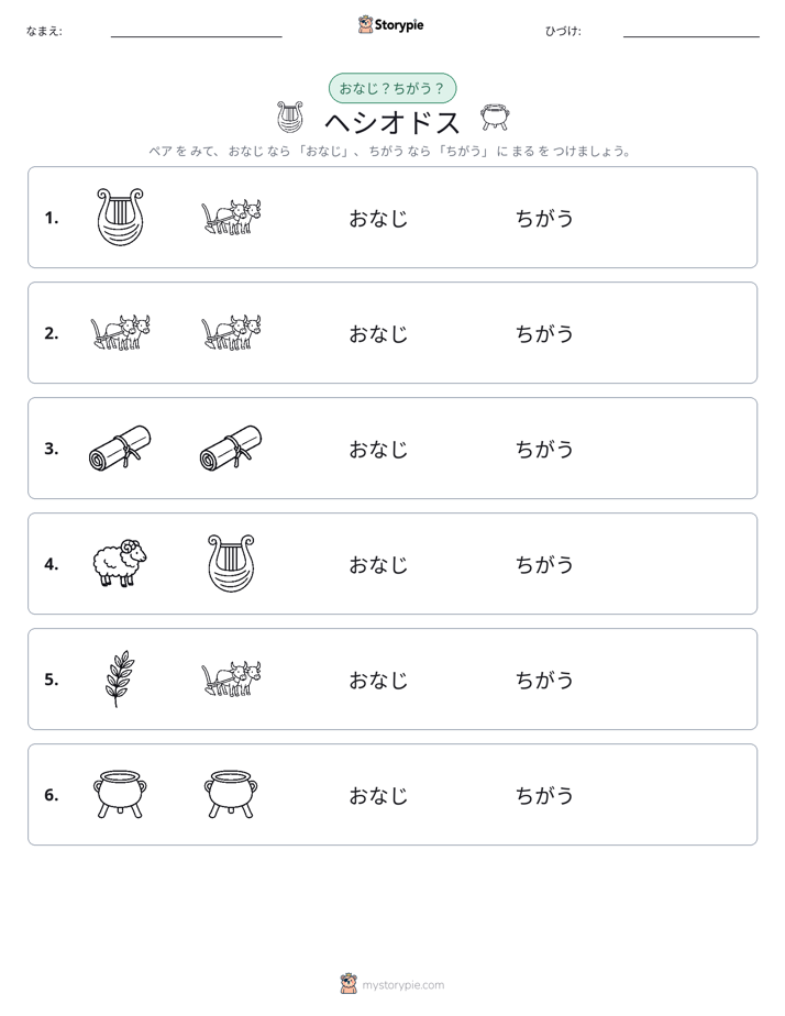 同じか違うか