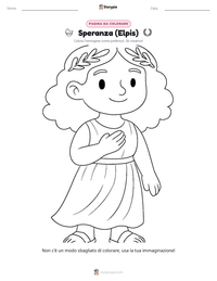 Anteprima della scheda stampabile di Speranza (Elpis)