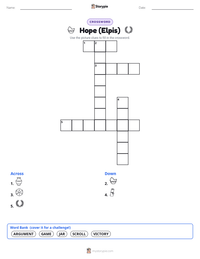 Hope (Elpis) printable worksheet preview