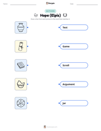 Hope (Elpis) printable worksheet preview