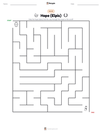 Hope (Elpis) printable worksheet preview
