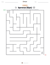 Anteprima della scheda stampabile di Speranza (Elpis)