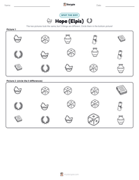 Hope (Elpis) printable worksheet preview