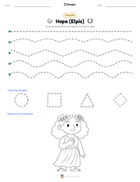 Hope (Elpis) printable worksheet preview