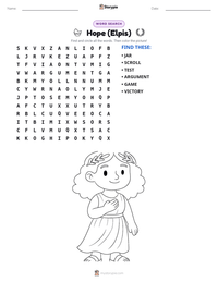Hope (Elpis) printable worksheet preview