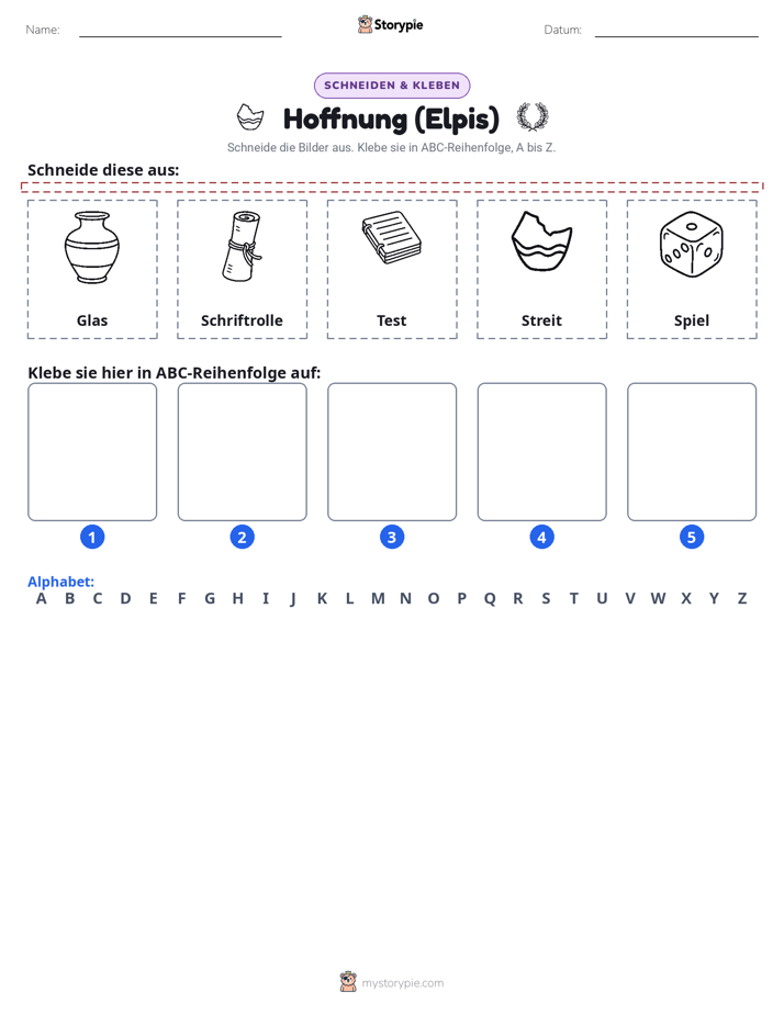 Schneiden & Einfügen Alphabet
