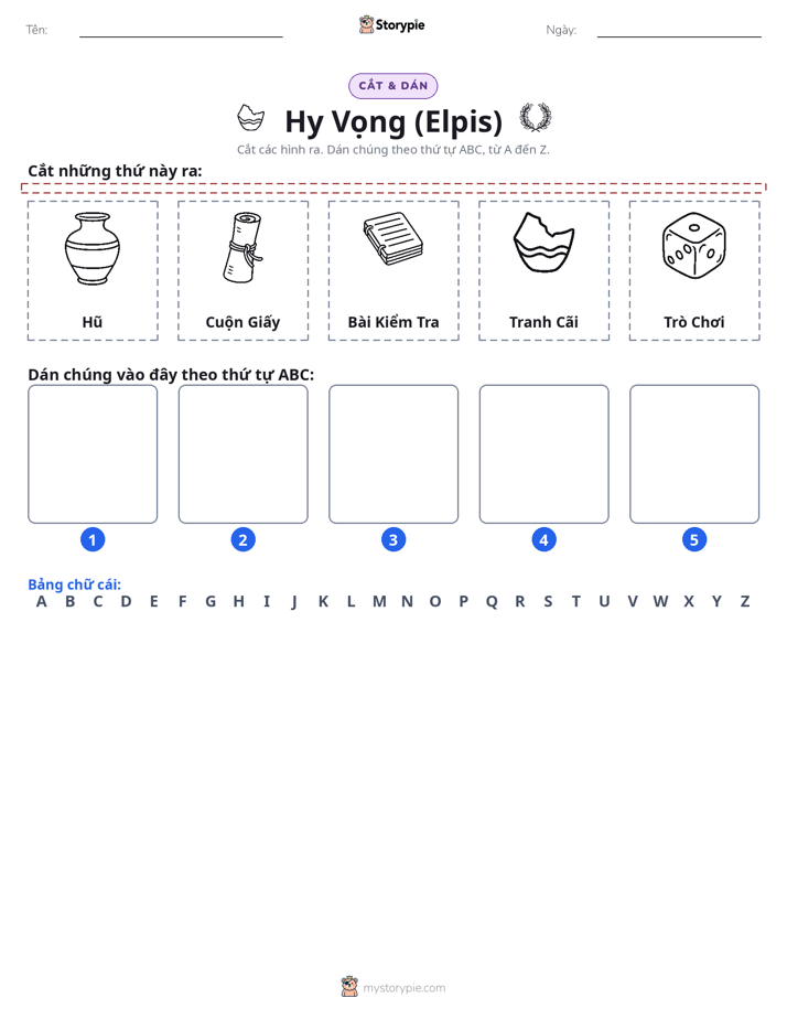 Cắt & Dán Chữ Cái