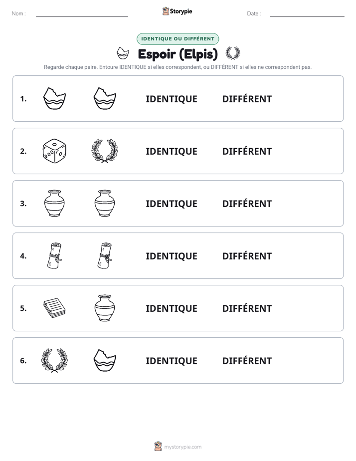 Identique ou Différent