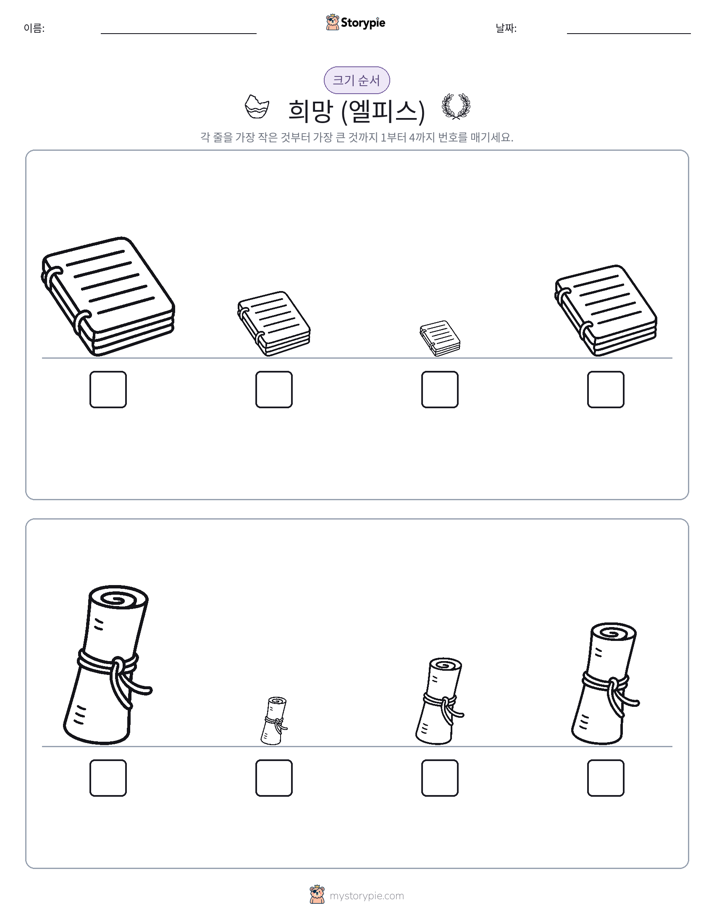 크기 순서