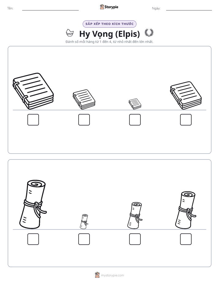 Thứ Tự Kích Thước
