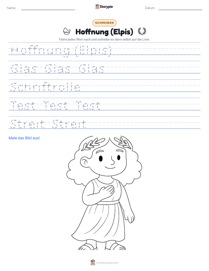 Schreibübung