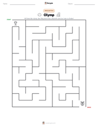 Olymp druckbare Arbeitsblatt Vorschau