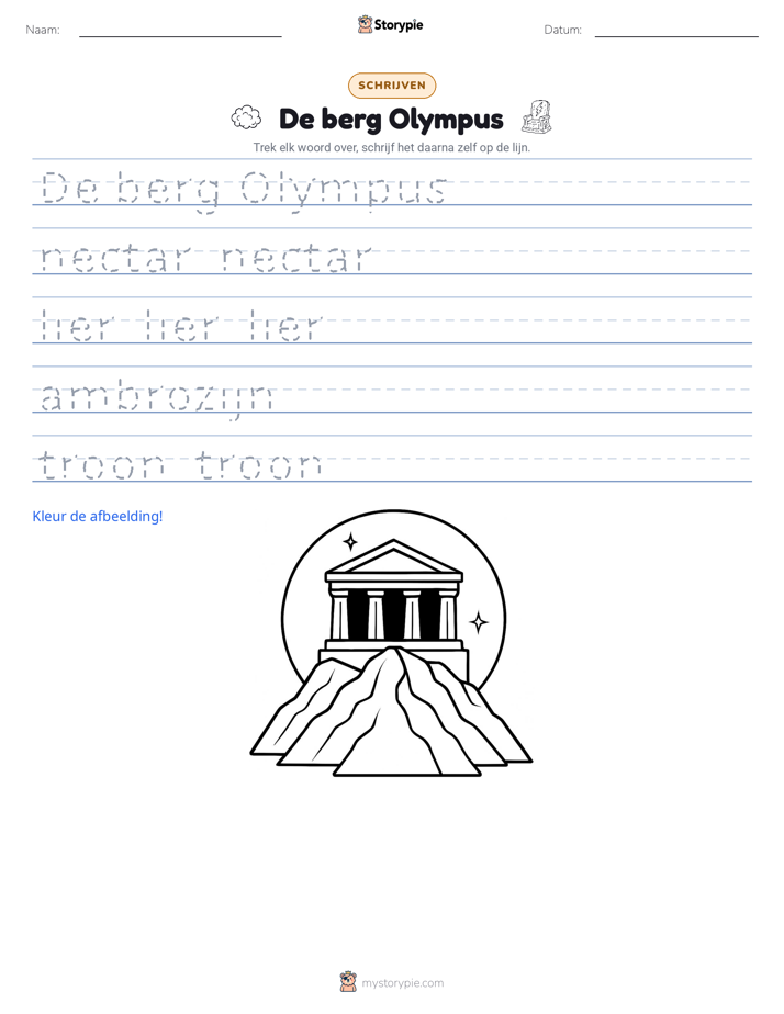 Schrijf Oefening