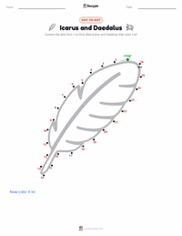 Icarus and Daedalus printable worksheet preview