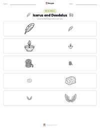 Icarus and Daedalus printable worksheet preview