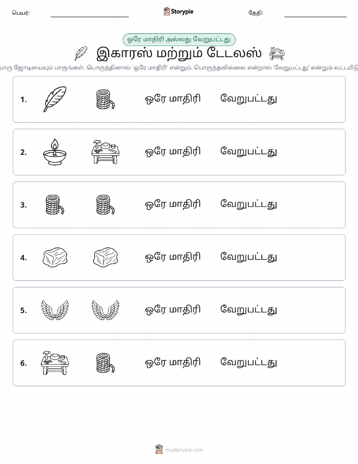அதே அல்லது மாறுபட்டது