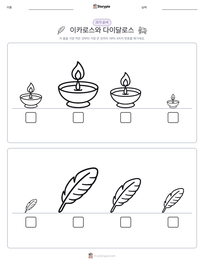 크기 순서