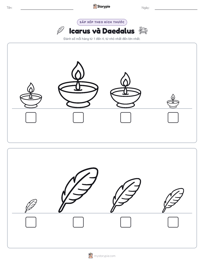 Thứ Tự Kích Thước