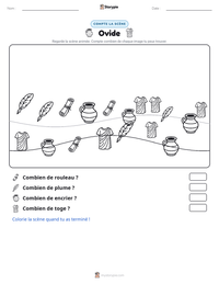 Aperçu de la feuille de travail imprimable Ovide