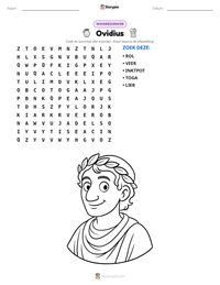 Ovidius afdrukbare werkblad voorbeeld